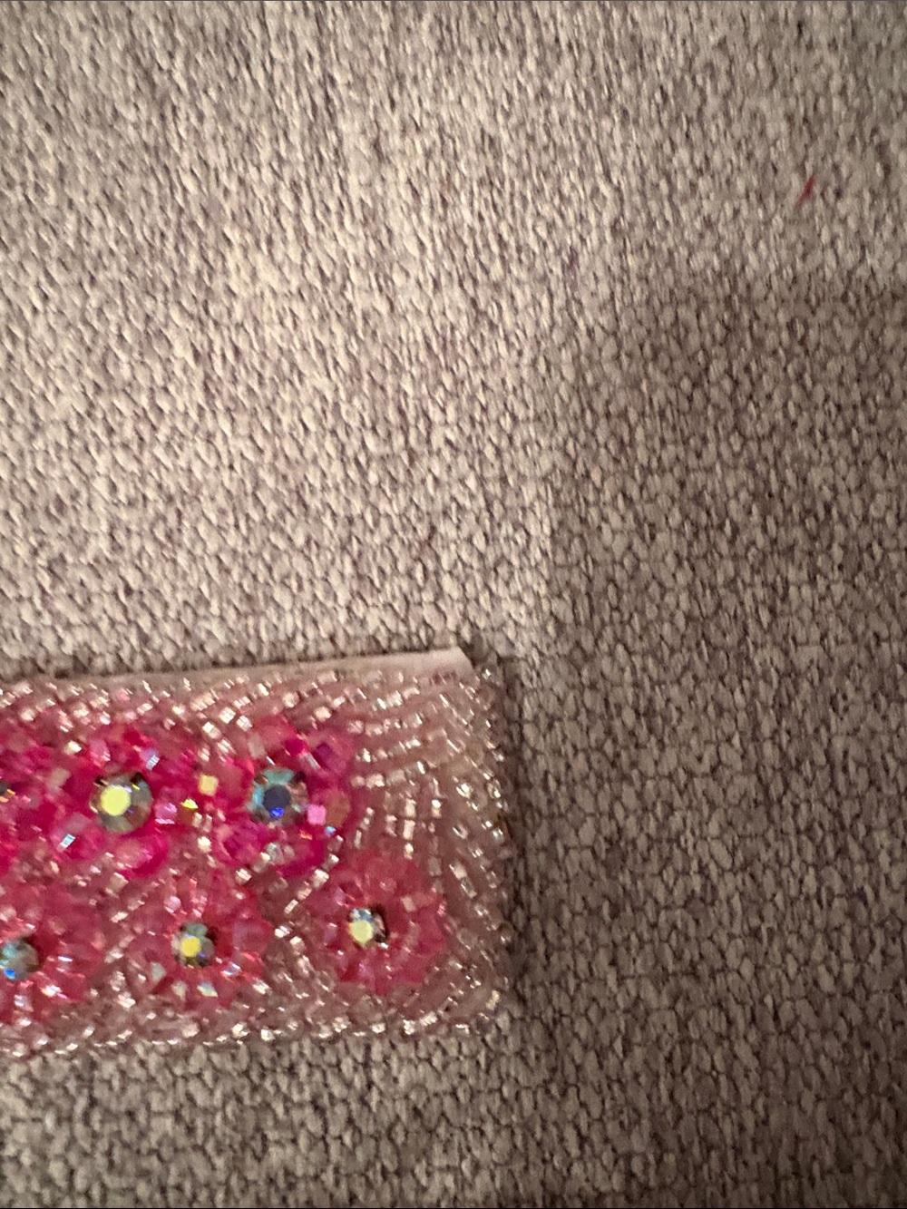 Pink Beaded Elastic Waist Belt with Decorative Buckle - Picture 5 of 6